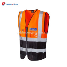 Beste Multi Colored High Visibility Sicherheit Kontrast Westen mit Taschen für ID-Karten